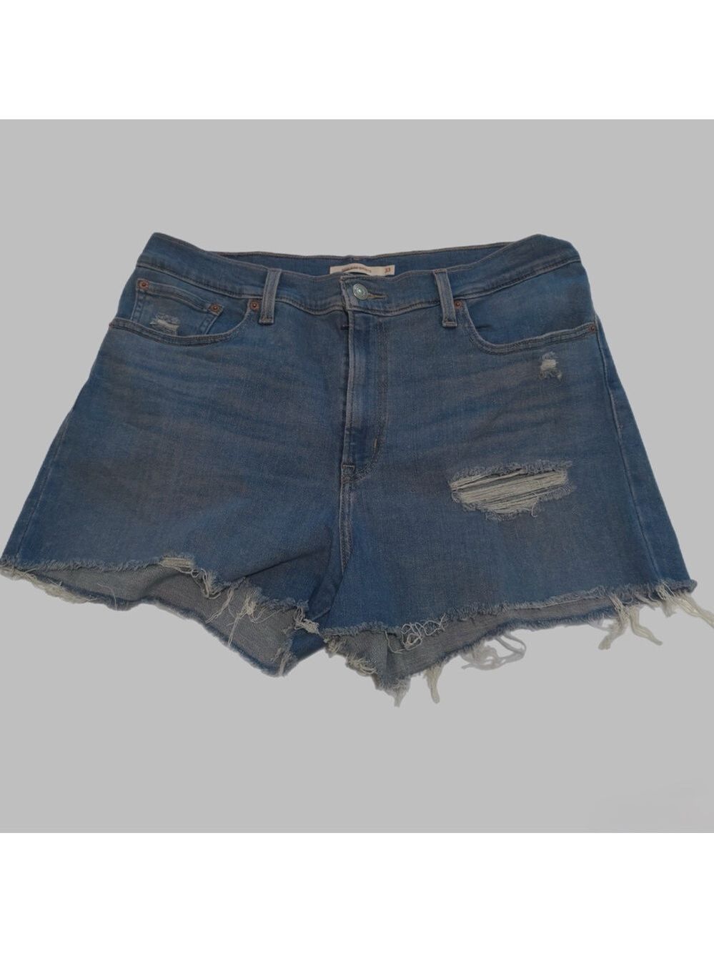 Women's Distressed Denim Shorts
